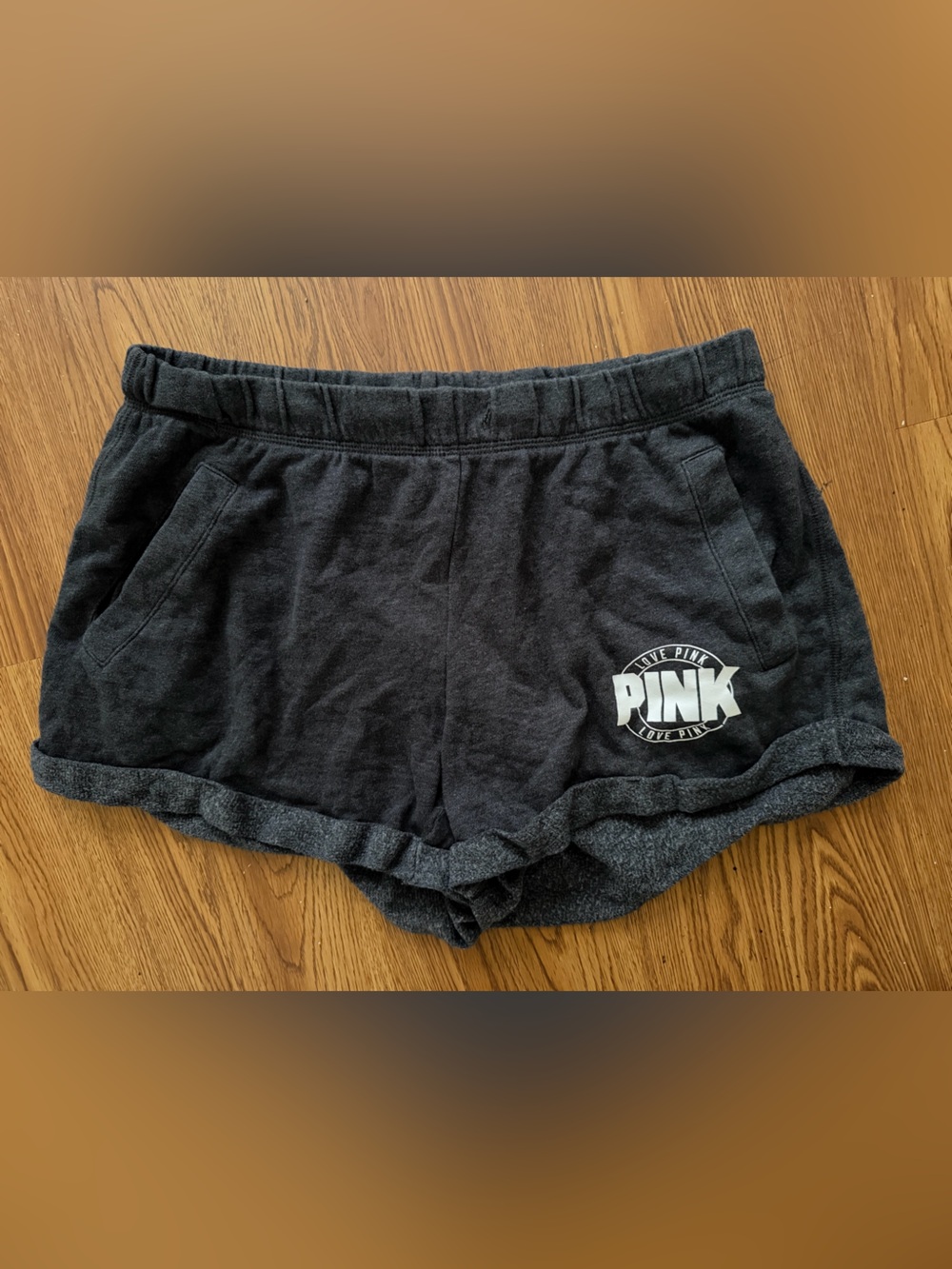 Victoria's Secret PINK Dark Charcoal Gray Lounge Shorts